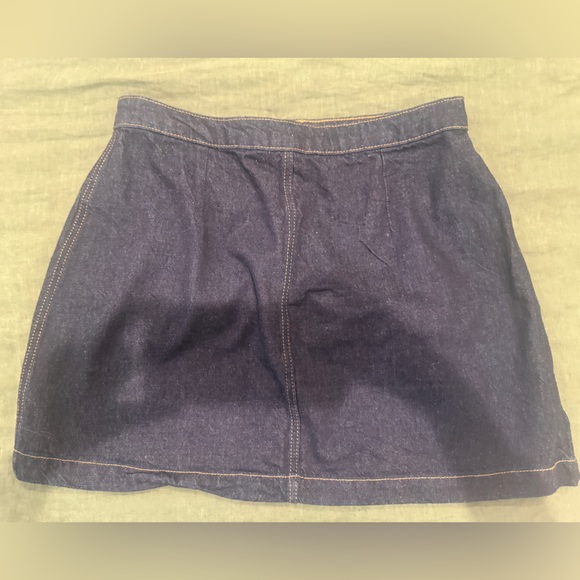 Reformation Amara Denim Button-Front Mini Skirt - Picture 5 of 7